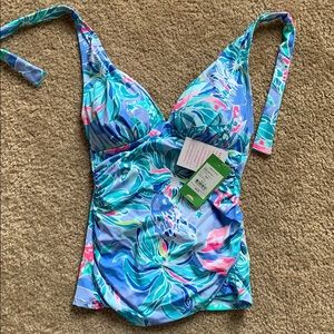 NWT swim halter Bennett blue